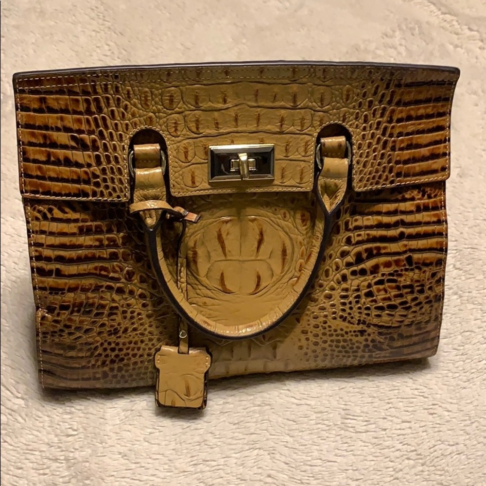 crocodile Vincenzo leather handbag
